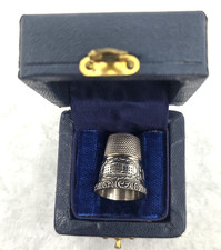Vintage Nancy Reagan Sterling Silver Commemorative Thimble with Box RARE picture