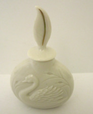Vintage Lenox Swan Collection Perfume Bottle with Stopper 3.5