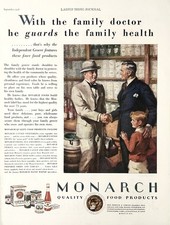 1928 Ad Reid, Murdoch & Co Chicago Monarch Quality Food Products Family Grocer picture