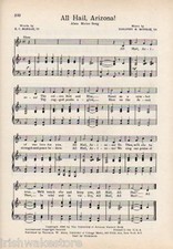 UNIVERSITY OF ARIZONA Vtg Song 1941 