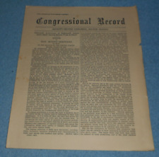 1933 Congressional Record 72nd Congress Morris Sheppard Speech Prohibition picture