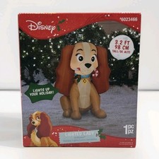 Disney 3.2 FT Lady and the Tramp Airblown Lighted Yard Christmas Inflatable NIB picture
