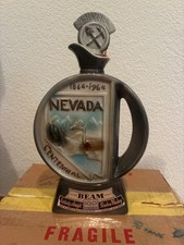 Vintage 1963 Jim Beam Nevada Centennial Bottle Regal China 1864-1964 Empty picture