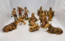 Vintage Fontanini Italy Nativity Set 5” 1960’s-1970’s Polymer 14 Piece Set picture