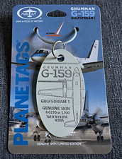 MotoArt PlaneTags Grumman G-159 Gulfstream I Genuine Skin Tag #0270 N193PA picture
