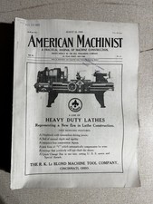 1909 American Machinist New York Practical Journal Lot of 8 Vintage Ads  picture