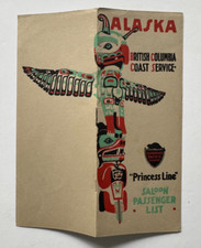 Vintage July 1923 Canadian Pacific Steamship SS Princess Louise Passenger List picture