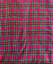 Vintage Tartan Plaid Cotton Fabric 3 yards picture