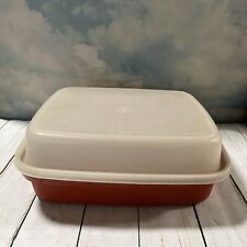 VTG Tupperware Season N Serve Large Meat Marinade Container Paprika Red 1294 picture