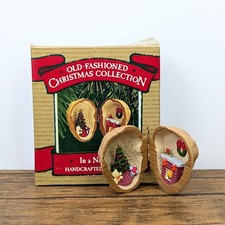 Vintage - 1987 Hallmark Keepsake Ornament, In a Nutshell (Opens Up) picture