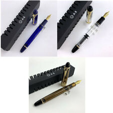 Extra Fine/Medium EF/M 0.38/0.7mm Nib Wing Sung 699 Acrylic Piston Fountain Pen picture