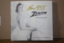 Vintage 1955 Zenith Television Fold Out Sales Poster - All Models TV + Stereos picture