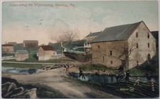 Vintage Postcard Scene Along Wyomissing Reading Pennsylvania 1909 AA13 picture