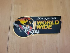 Vinrage Large Snap On #1 World Wide Tools Toolbox Decal Sticker picture