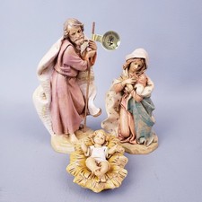 Roman Fontanini Nativity 3-piece Lot Mary & Joseph 7.5