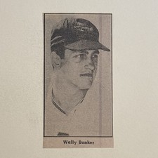 Wally Bunker Baltimore Orioles 1965 Sporting News Baseball 2X4 Panel picture