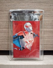 2017 Fleer Ultra Marvel Spider-man 2099 PMG RED /99 Becket Raw Card Review 8.5 picture