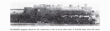 NC&StL 535 4-6-2 Pacific Steam Locomotive Nashville TN Shops 1967 Magazine Image picture