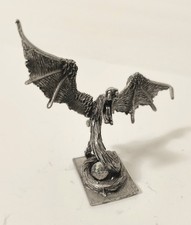Partha Pewter Dragon Figurine 1987 PP 026 Fantasy Metal Miniature Crystal D&D picture