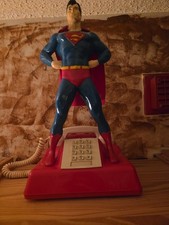 RARE WORKING VINTAGE 1979 DC COMICS INC. SUMPERMAN TELEPHONE 18 INCHES TALL RARE picture