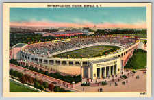 c1940s Buffalo Civic Stadium NY Vintage Postcard picture