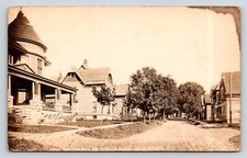 RPPC Real Photo 1916 Cold Brook New York Main Street Postcard picture