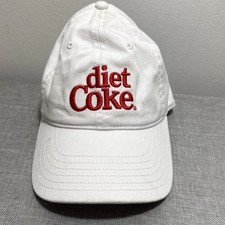 Diet Coke Coca-Cola Brand White Baseball Cap Adjustable Strapback 100% Cotton picture
