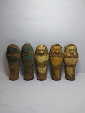 RARE ANCIENT EGYPTIAN ANTIQUE 5 Ushabti Work Servant Minions Crazy Antique picture