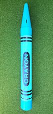 Vintage 1988 Turquoise Crayon Piggy Bank picture