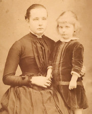 Antique CDV Victorian Mother w/ Child Portrait Albumen Photograph Germany picture
