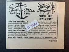 1962 Ad. Bahia Mar Yachting Center. Patricia Murphy's Candelight Restaurant picture
