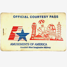 Ride Tickets Book Vintage Amusements of America Five Vivona Bros Courtesy Passes picture