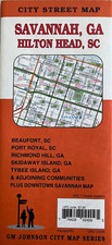 New SAVANNAH GEORGIA/HILTON HEAD SC ROAD MAP  City/Street  AAA/GMJ  LATEST 2024 picture