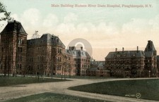 c1910 Poughkeepsie NY State Hospital Insane Asylum Vintage Color Postcard COPY picture