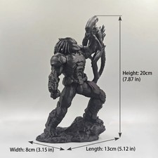 Alien vs Predator Hunter Alien Sci-Fi Battle Statue Collectible Figure 7.87in picture