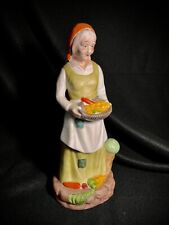 Vintage UCGC Taiwan porcelain figurine-old woman holding vegetables picture