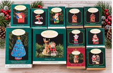 Vintage Hallmark Keepsake Collector's Club Christmas Ornaments Lot of 11 Boxed picture