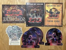 Yu-Gi-Oh Official SOLD HERE Vintage Retail Store Window Stickers/Decals/Clings picture