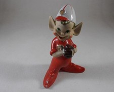 Vintage 1950s Thames Elf Pixie Baseball Player Made in Japan MCM Figurine picture