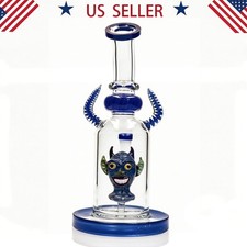 Devil Hookah 9'' Heavy Glass Bong and Water Pipes Smoking Perc Bongs w/14mm bowl picture