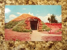 Pawnee Earth House, Indian City, Anadarko, Oklahoma, Postcard picture
