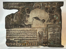 1930's Budweiser Intaglio Printing Plate Advertisement Waiter With A Menu picture