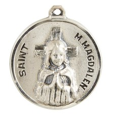 Sterling Patron Saint M. Magdalen Medal Catholic Gift For Confirmation/RCIA picture