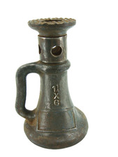 Vintage Cast Iron 1 1/4 X 6 Inch Screw Jack House Barn Railroad 9” Tall picture