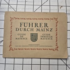 Vintage 1935 Fuhrer Durch Mainz German Travel Guide Book Mayence CB09 picture