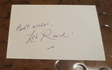 Les Reed songwriter signed autographed index card Tom Jones It's Not Unusual picture