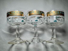 3 Vintage Las Vegas Glasses Casino Hotels Sands Desert Inn Stardust Flamingo picture