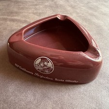 VINTAGE WADE McCALLUM's SCOTS WHISKY CERAMIC BAREWARE ASHTRAY MADE IN ENGLAND picture