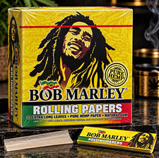 Bob Marley Pure Hemp Rolling Papers 33 Extra Long Leaves  50CT BOX picture
