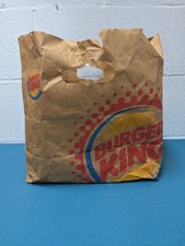 vintage 1999 Burger King large paper bag 11x11